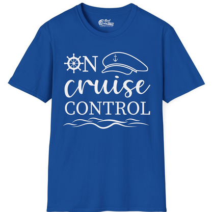 On Cruise Control Shirt T-Shirt – Royal – Best Cruise Shirts