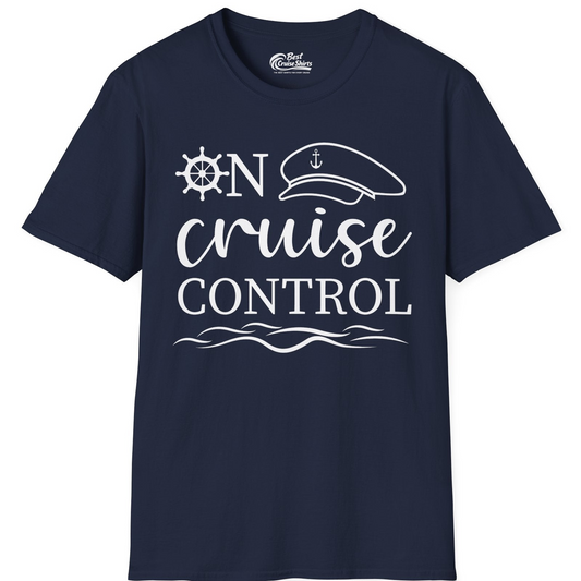 On Cruise Control Shirt T-Shirt – Navy – Best Cruise Shirts