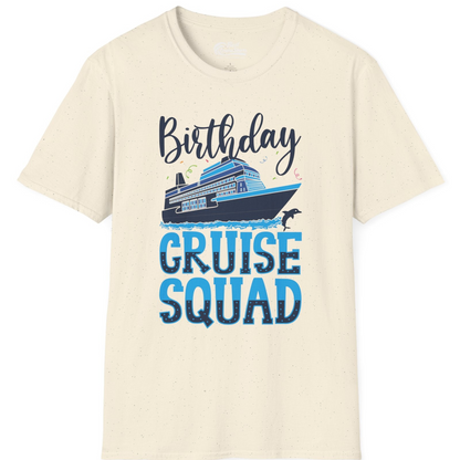 Birthday Cruise Squad Shirt T-Shirt – Natural – Best Cruise Shirts