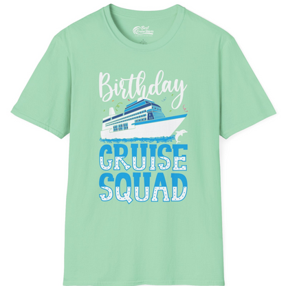 Birthday Cruise Squad Shirt T-Shirt – Mint Green – Best Cruise Shirts