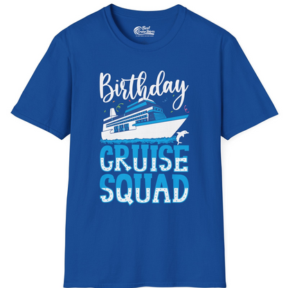 Birthday Cruise Squad Shirt T-Shirt – Royal – Best Cruise Shirts