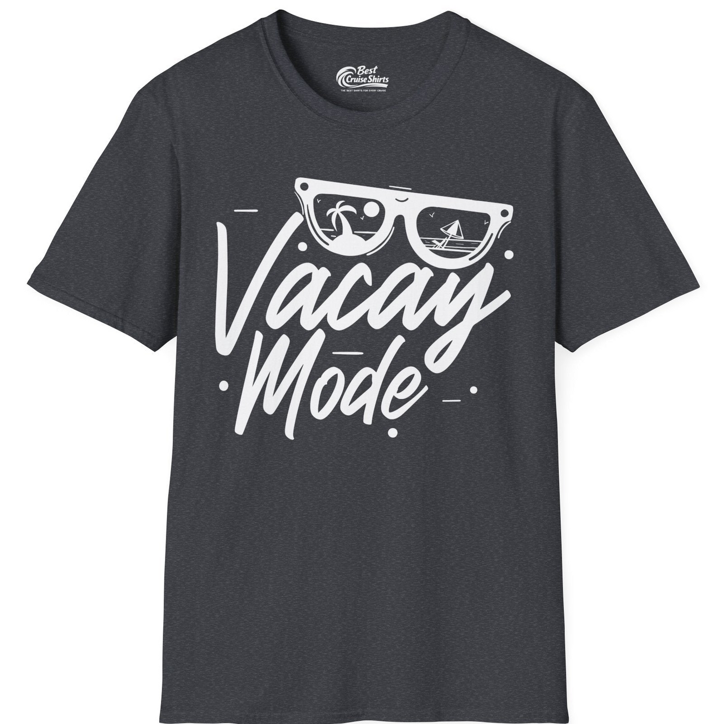Vacay Mode Shirt T-Shirt – Dark Heather Grey – Best Cruise Shirts