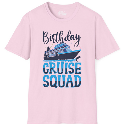 Birthday Cruise Squad Shirt T-Shirt – Light Pink – Best Cruise Shirts