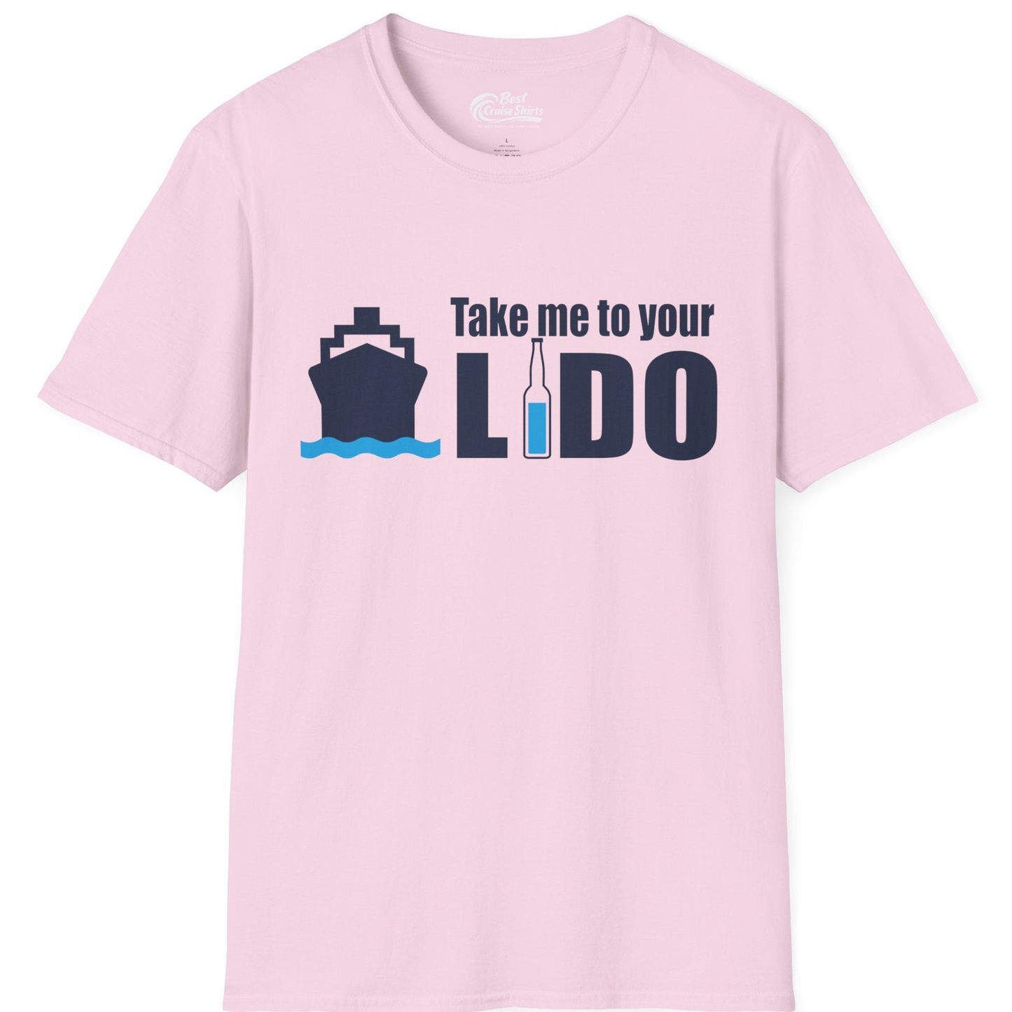 Take Me to Your Lido Shirt T-Shirt – Light Pink – Best Cruise Shirts