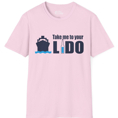 Take Me to Your Lido Shirt T-Shirt – Light Pink – Best Cruise Shirts