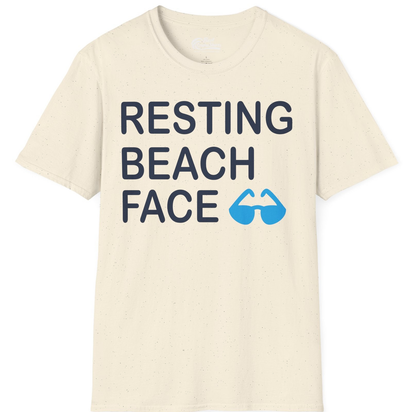Resting Beach Face Shirt T-Shirt – Natural – Best Cruise Shirts