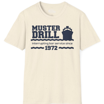 Funny Muster Drill Cruise Shirt T-Shirt – Natural – Best Cruise Shirts