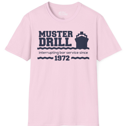 Funny Muster Drill Cruise Shirt T-Shirt – Light Pink – Best Cruise Shirts