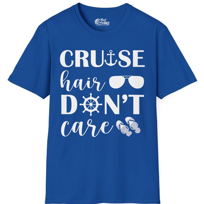 Cruise Hair Don't Care Shirt T-Shirt – Royal – Best Cruise Shirts