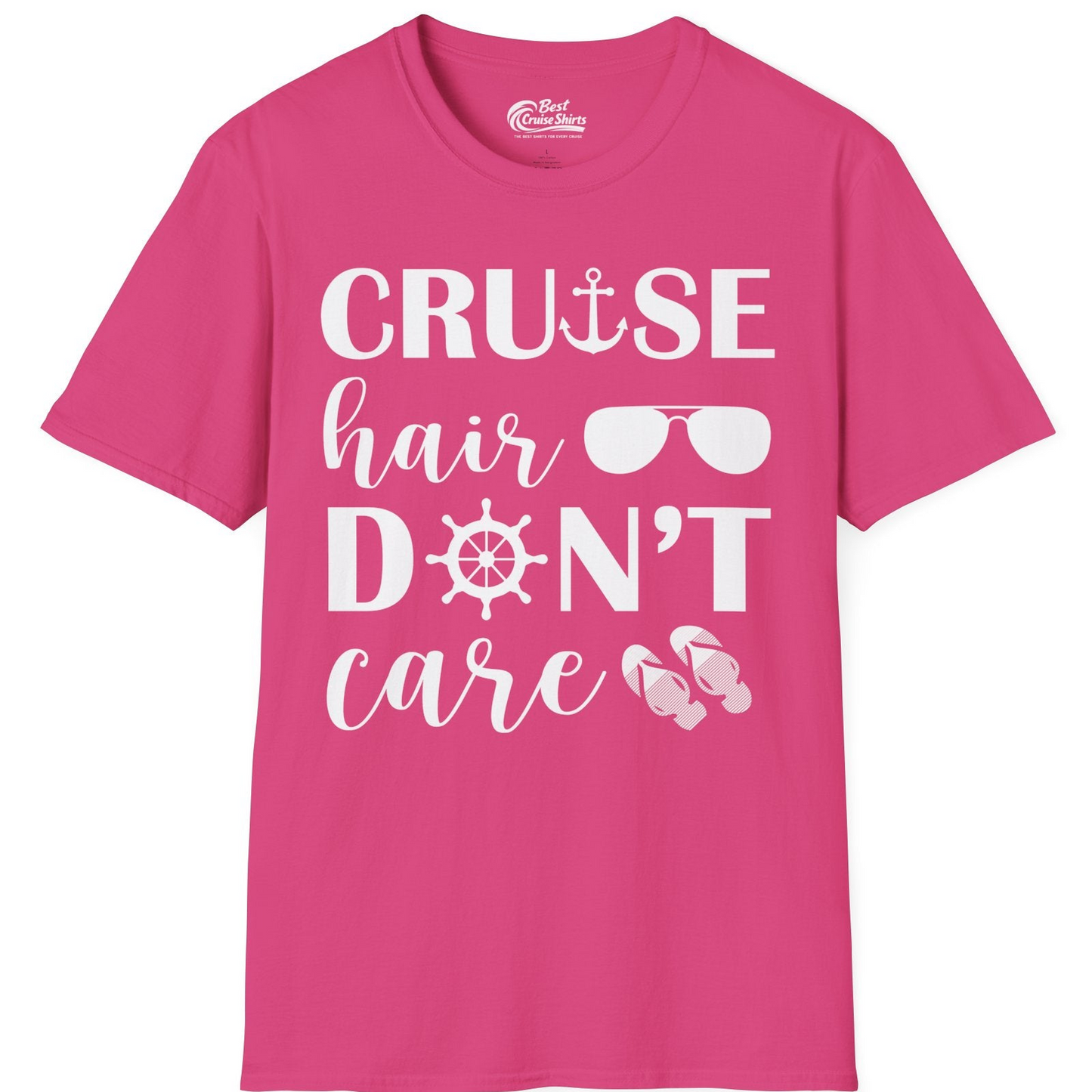 Cruise Hair Don't Care Shirt T-Shirt – Heliconia – Best Cruise Shirts