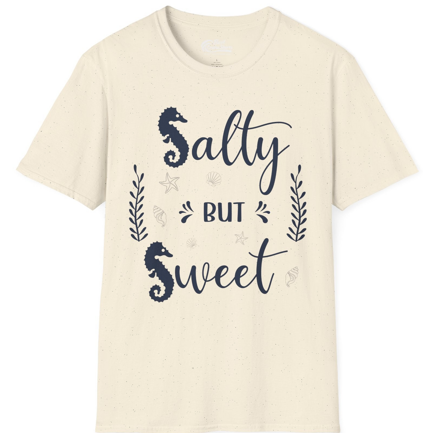 Salty But Sweet Seahorse Ocean Beach Shirt T-Shirt – Natural – Best Cruise Shirts