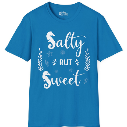 Salty But Sweet Seahorse Ocean Beach Shirt T-Shirt – Sapphire – Best Cruise Shirts