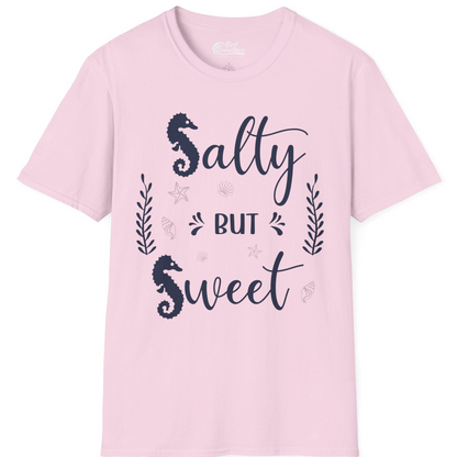 Salty But Sweet Seahorse Ocean Beach Shirt T-Shirt – Light Pink – Best Cruise Shirts