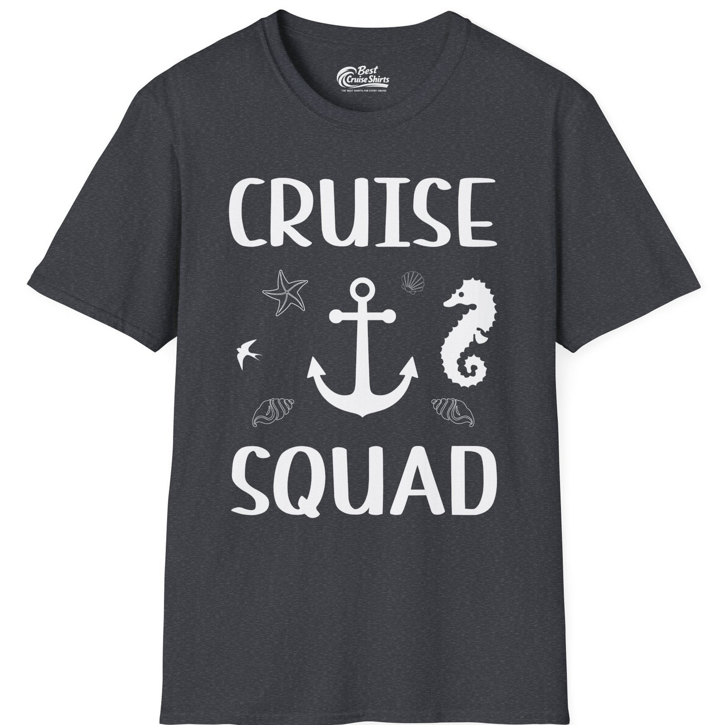 Cruise Squad Shirt T-Shirt – Dark Heather Grey – Best Cruise Shirts