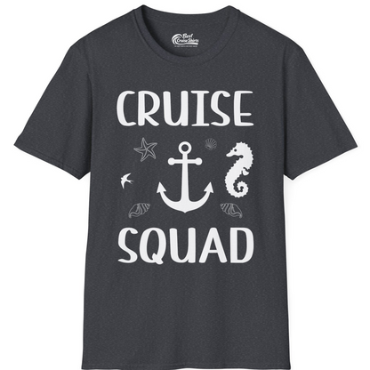 Cruise Squad Shirt T-Shirt – Dark Heather Grey – Best Cruise Shirts