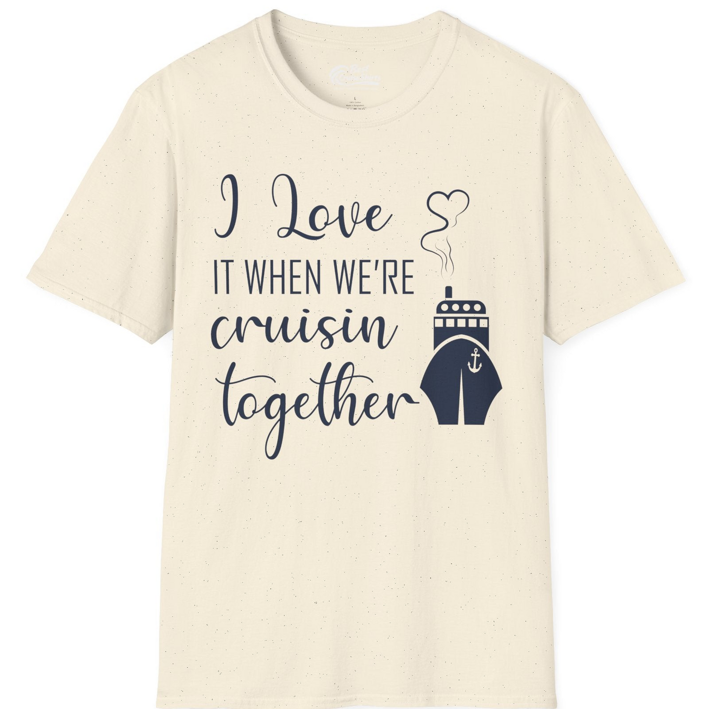 Cruise Couple Shirt T-Shirt – Natural – Best Cruise Shirts