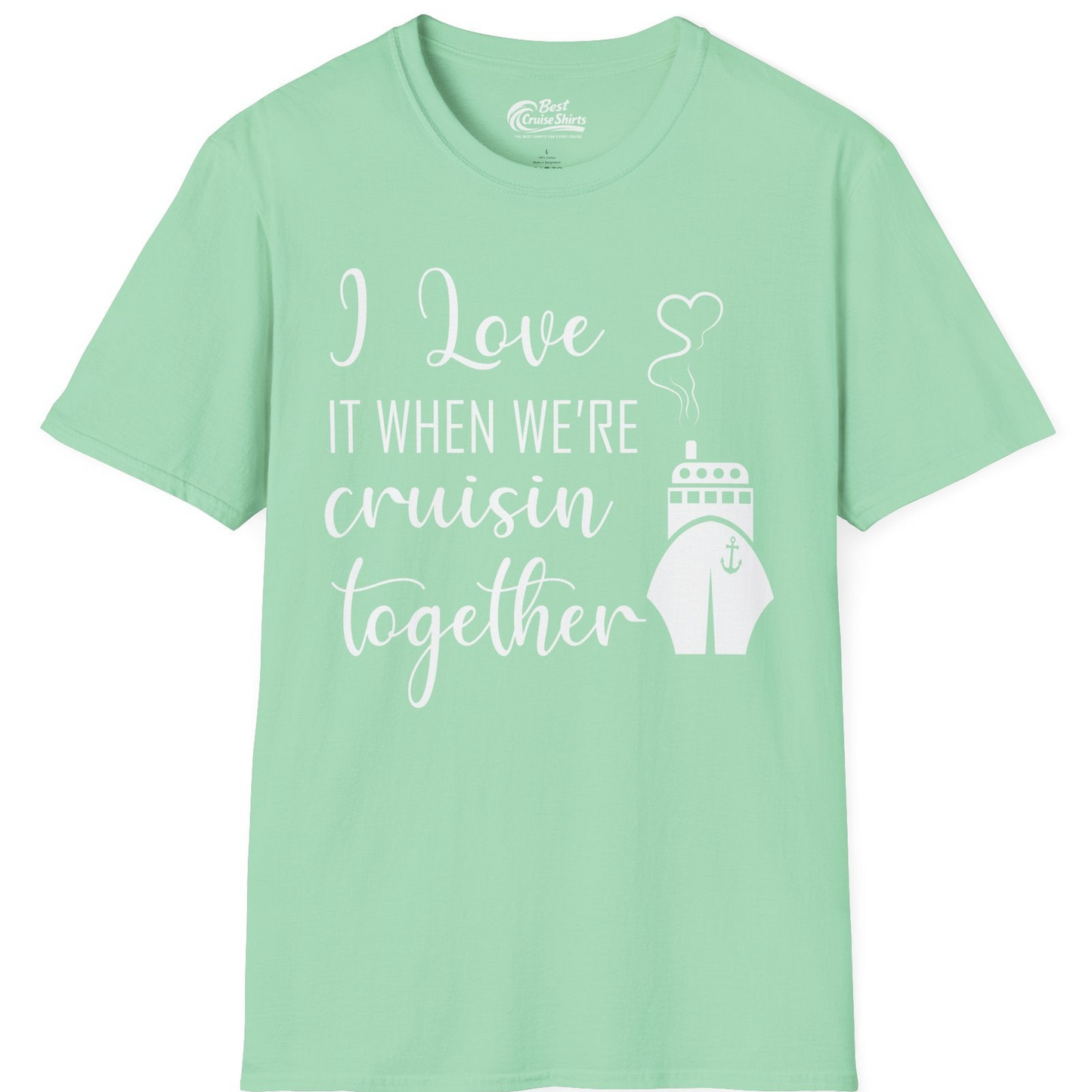 Cruise Couple Shirt T-Shirt – Mint Green – Best Cruise Shirts