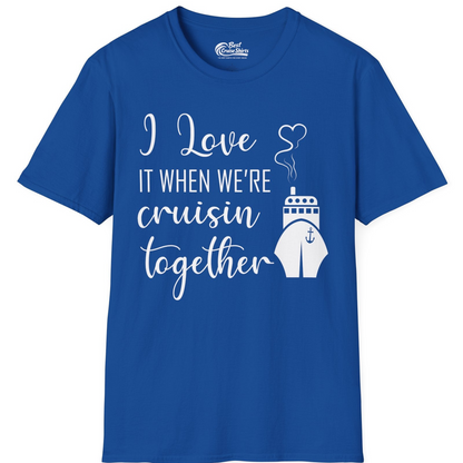 Cruise Couple Shirt T-Shirt – Royal – Best Cruise Shirts