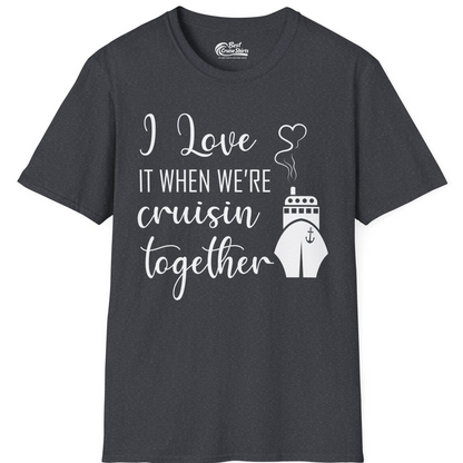 Cruise Couple Shirt T-Shirt – Dark Heather Grey – Best Cruise Shirts