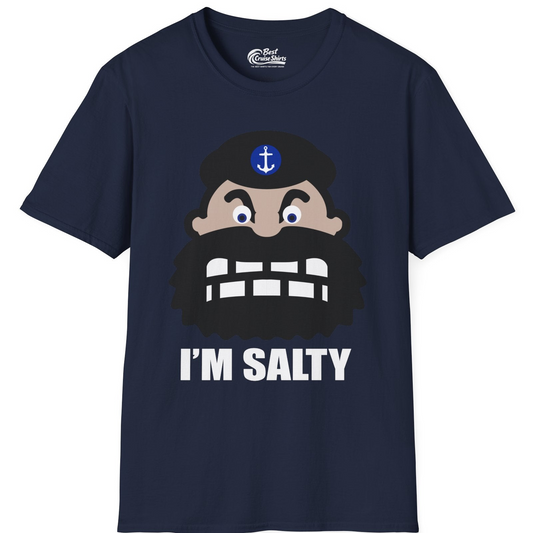 Im Salty Sailor Cartoon Shirt T-Shirt – Navy – Best Cruise Shirts