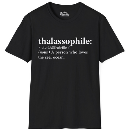 Thalassophile Definition Shirt T-Shirt – Black – Best Cruise Shirts