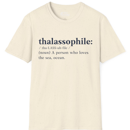 Thalassophile Definition Shirt T-Shirt – Natural – Best Cruise Shirts