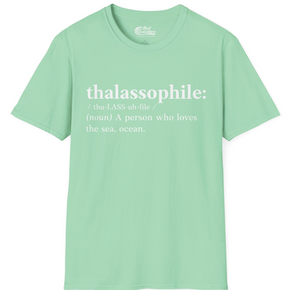 Thalassophile Definition Shirt T-Shirt – Mint Green – Best Cruise Shirts