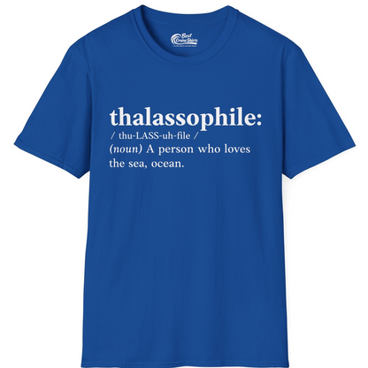 Thalassophile Definition Shirt T-Shirt – Royal – Best Cruise Shirts