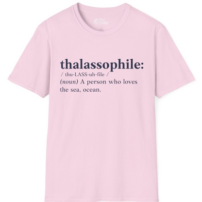 Thalassophile Definition Shirt T-Shirt – Light Pink – Best Cruise Shirts