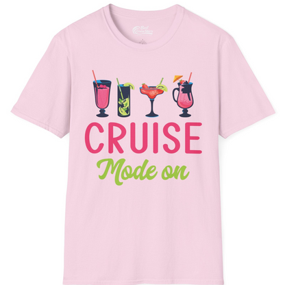 Cruise Mode On Shirt T-Shirt – Light Pink – Best Cruise Shirts