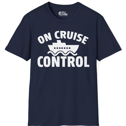 On Cruise Control Shirt T-Shirt – Navy – Best Cruise Shirts