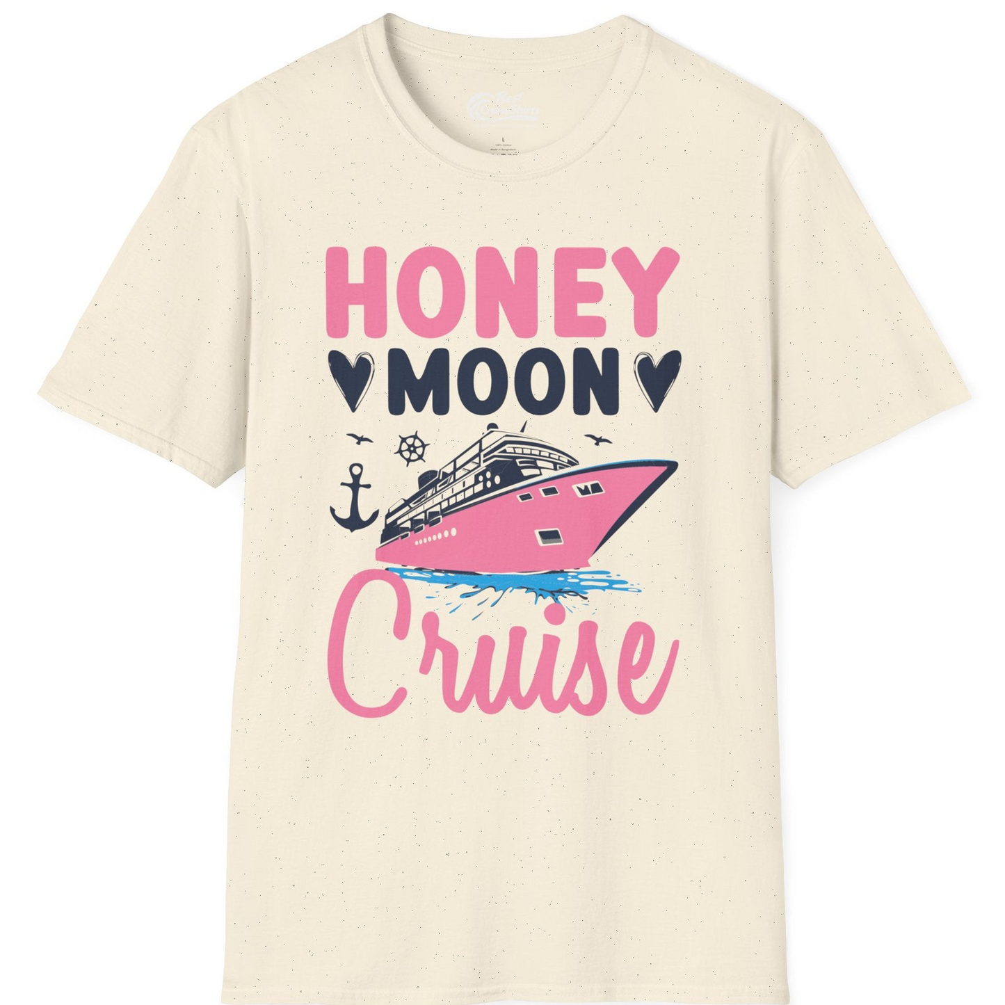 Honeymoon Cruise Shirt T-Shirt – Natural – Best Cruise Shirts