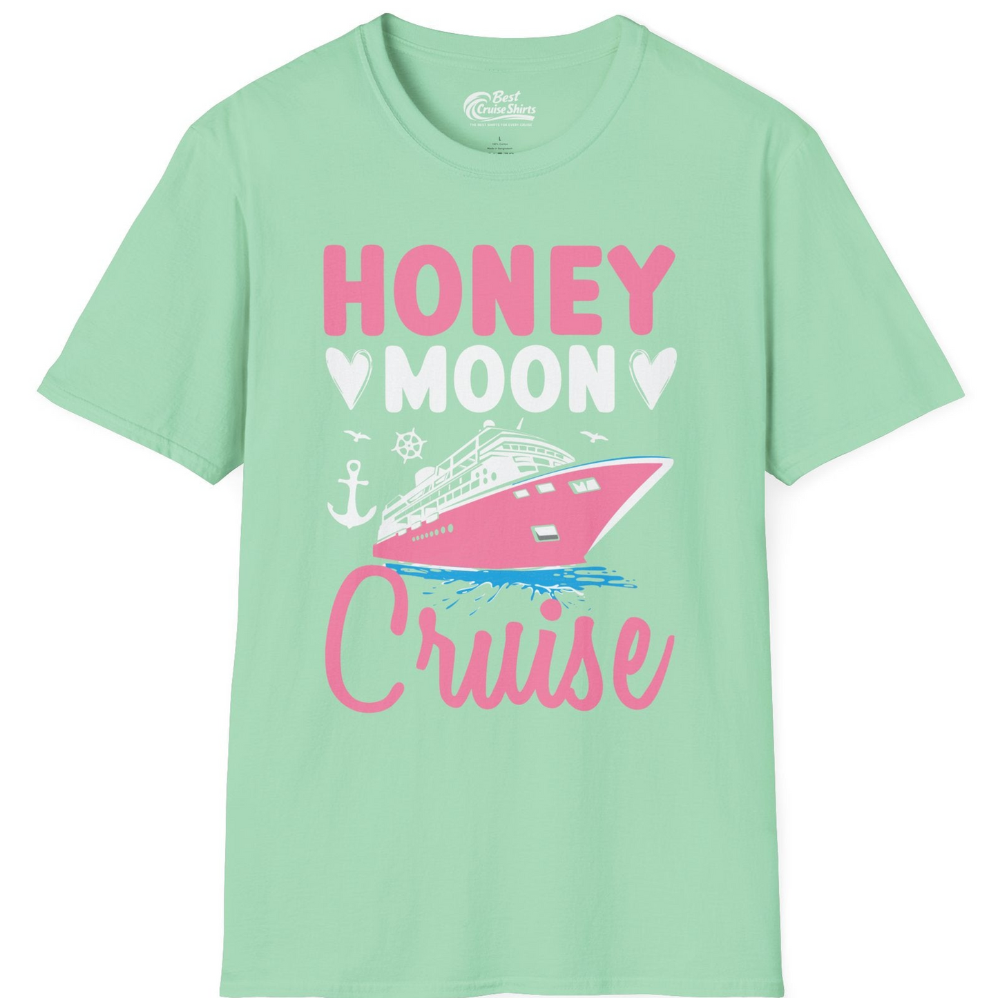 Honeymoon Cruise Shirt T-Shirt – Mint Green – Best Cruise Shirts