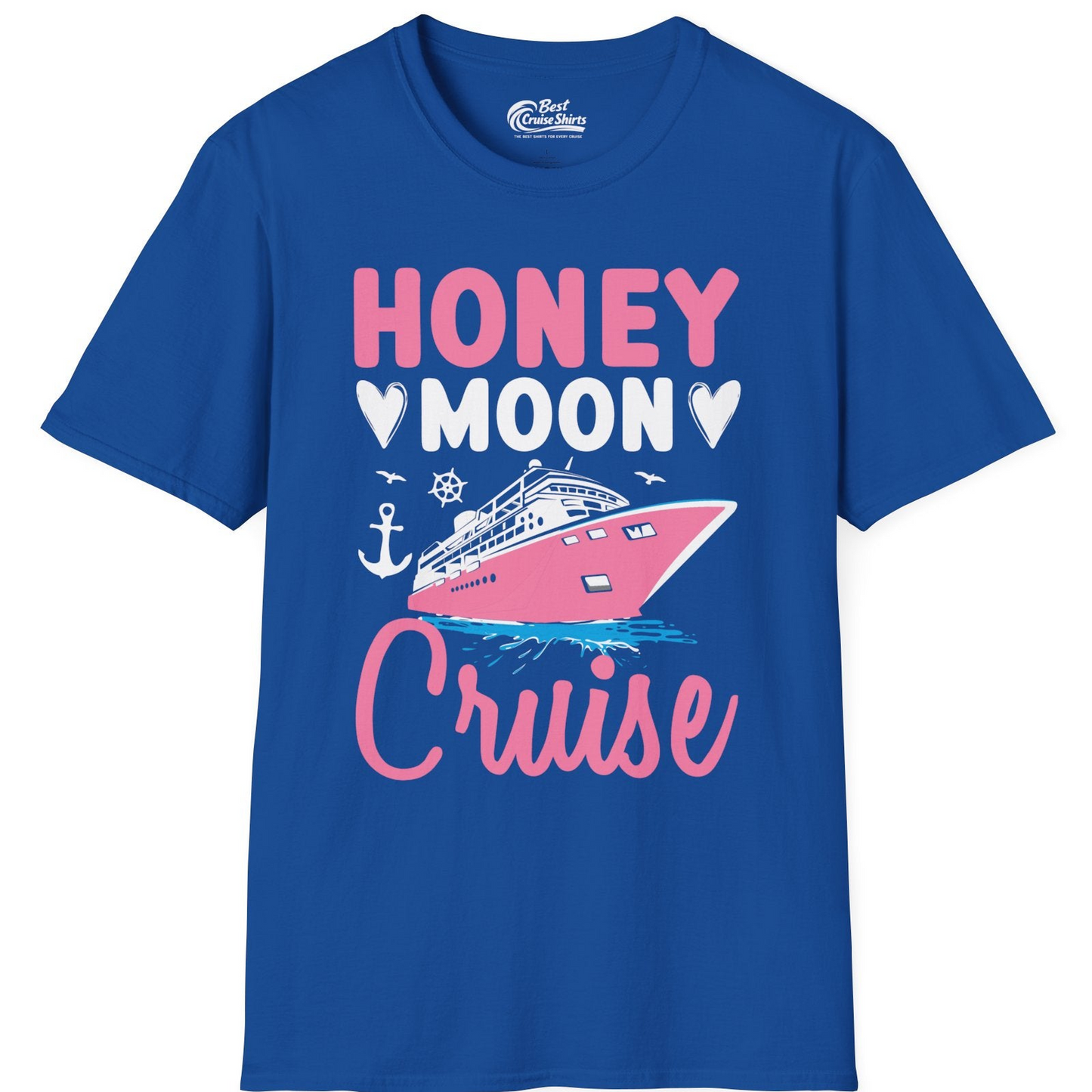 Honeymoon Cruise Shirt T-Shirt – Royal – Best Cruise Shirts