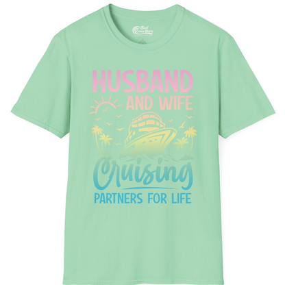 Husband and Wife Cruising Shirt T-Shirt – Mint Green – Best Cruise Shirts
