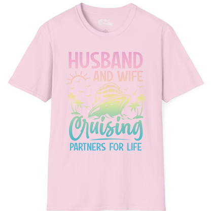 Husband and Wife Cruising Shirt T-Shirt – Light Pink – Best Cruise Shirts