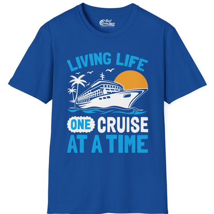 Cruise Ship Tropical Sunset Shirt T-Shirt – Royal – Best Cruise Shirts