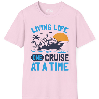 Cruise Ship Tropical Sunset Shirt T-Shirt – Light Pink – Best Cruise Shirts
