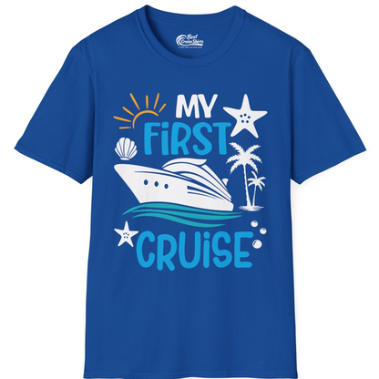 My First Cruise Shirt T-Shirt – Royal – Best Cruise Shirts