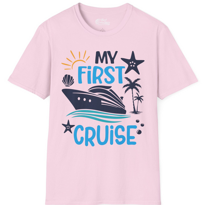 My First Cruise Shirt T-Shirt – Light Pink – Best Cruise Shirts