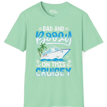 Bad and Boozy Cruise Shirt T-Shirt – Mint Green – Best Cruise Shirts