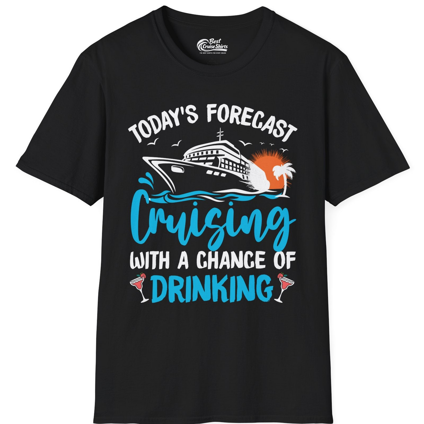Cruise Drinking Shirt T-Shirt – Black – Best Cruise Shirts