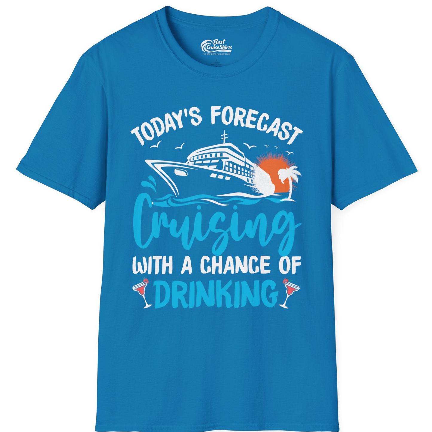 Cruise Drinking Shirt T-Shirt – Sapphire – Best Cruise Shirts