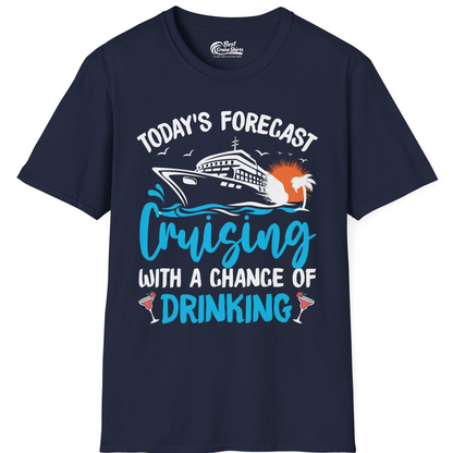 Cruise Drinking Shirt T-Shirt – Navy – Best Cruise Shirts