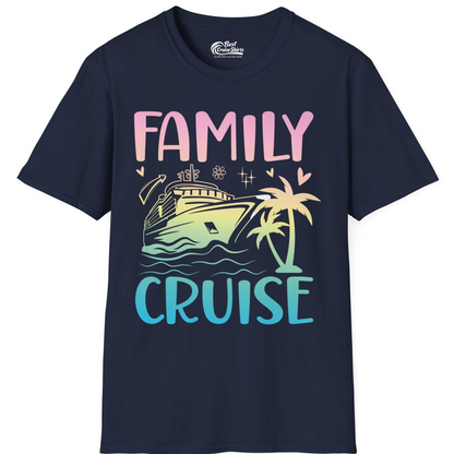 Family Cruise Shirt T-Shirt – Navy – Best Cruise Shirts