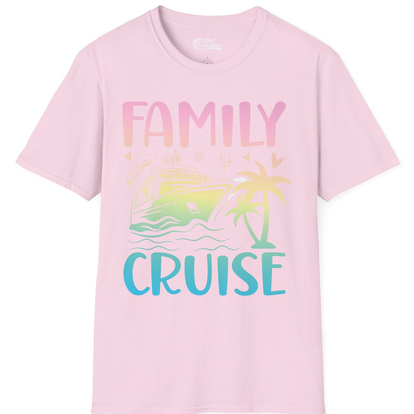 Family Cruise Shirt T-Shirt – Light Pink – Best Cruise Shirts