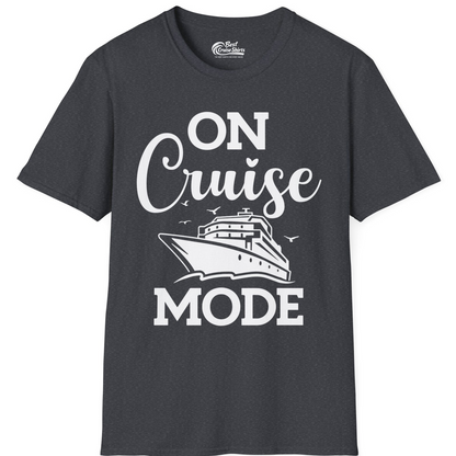 On Cruise Mode Shirt T-Shirt – Dark Heather Grey – Best Cruise Shirts