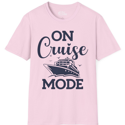 On Cruise Mode Shirt T-Shirt – Light Pink – Best Cruise Shirts