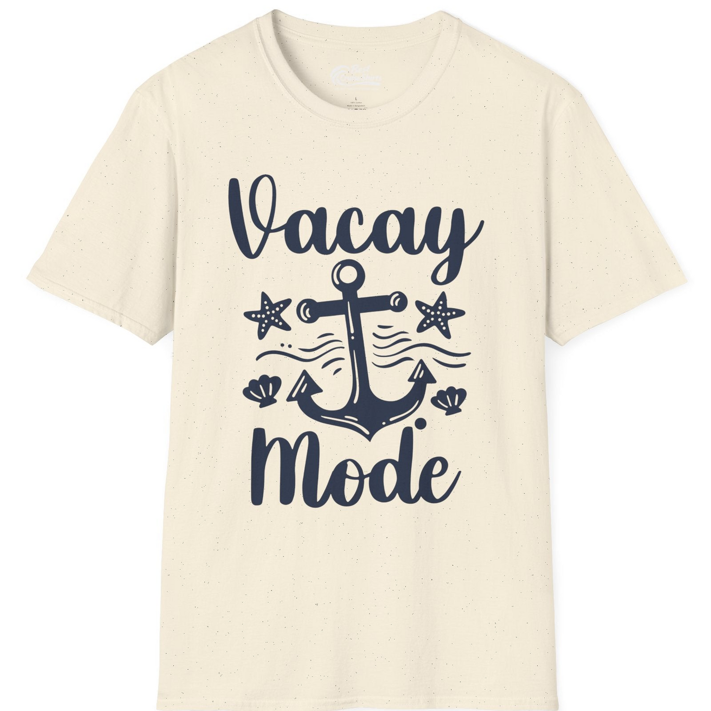 Vacay Mode Nautical Anchor Beach Shirt T-Shirt – Natural – Best Cruise Shirts