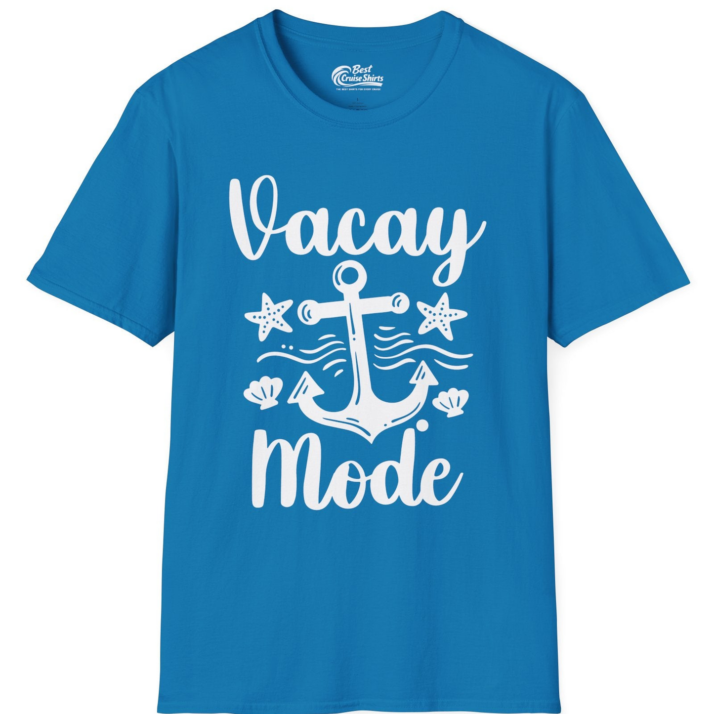 Vacay Mode Nautical Anchor Beach Shirt T-Shirt – Sapphire – Best Cruise Shirts